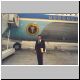 1991 Los Angeles, CA. Airforce 1 at LAX.  E.L., White House Staff.