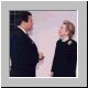 3/2000 Los Angeles, CA. E.L. with First Lady Hillary Clinton, at the home of U.S. Representative to U.N. General Assembly, Sim Farar.  Lozzi is Press Secretary to Mr. Farar. 